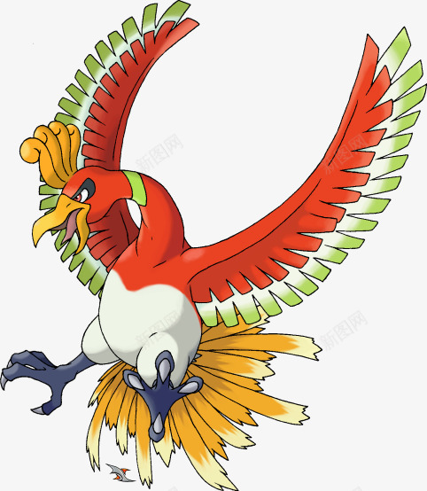 手绘红绿色羽毛小鸟png免抠素材_88icon https://88icon.com 小鸟 绿色 羽毛