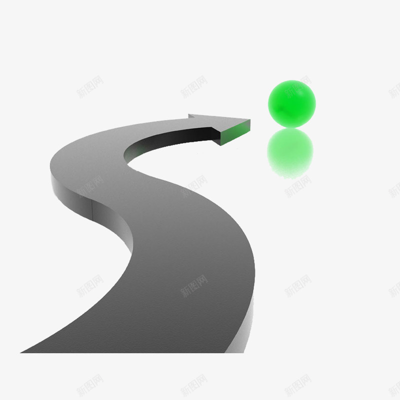 灰色弧形箭头png免抠素材_88icon https://88icon.com 圆形 立体 箭头 绿色