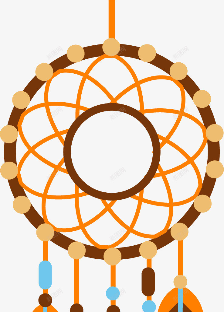 彩色的捕梦网png免抠素材_88icon https://88icon.com 创意 卡通 商务 多彩 手绘 捕梦网 简约 羽毛