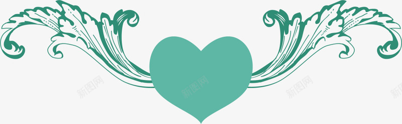 绿色情人节翅膀爱心png免抠素材_88icon https://88icon.com LOVE 情人节 浪漫 爱情 绿色爱心 翅膀