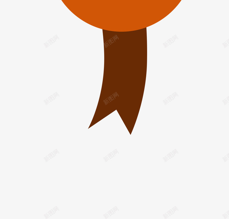 标题题框png免抠素材_88icon https://88icon.com 圆形 标题框 棕色 橘黄色 竖标题框 花边 蝴蝶结