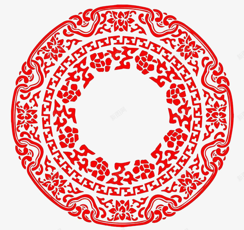 红色复古中国风圆形边框png免抠素材_88icon https://88icon.com 圆型边框 圆形边框 复古中国风 复古边框 红色边框