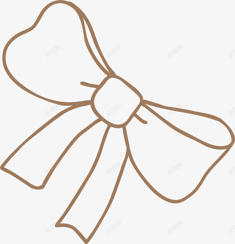 手绘素描空心蝴蝶结矢量图ai免抠素材_88icon https://88icon.com 手绘 空心 素描 蝴蝶结 矢量图