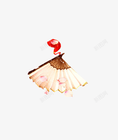 中式手绘扇子png免抠素材_88icon https://88icon.com 中式素材 扇子 手绘素材 装饰图案