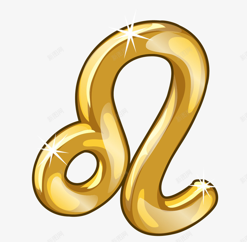 卡通金色狮子座符文png免抠素材_88icon https://88icon.com 免抠图 效果图 狮子座 符文 装饰图 装饰画 金色符文