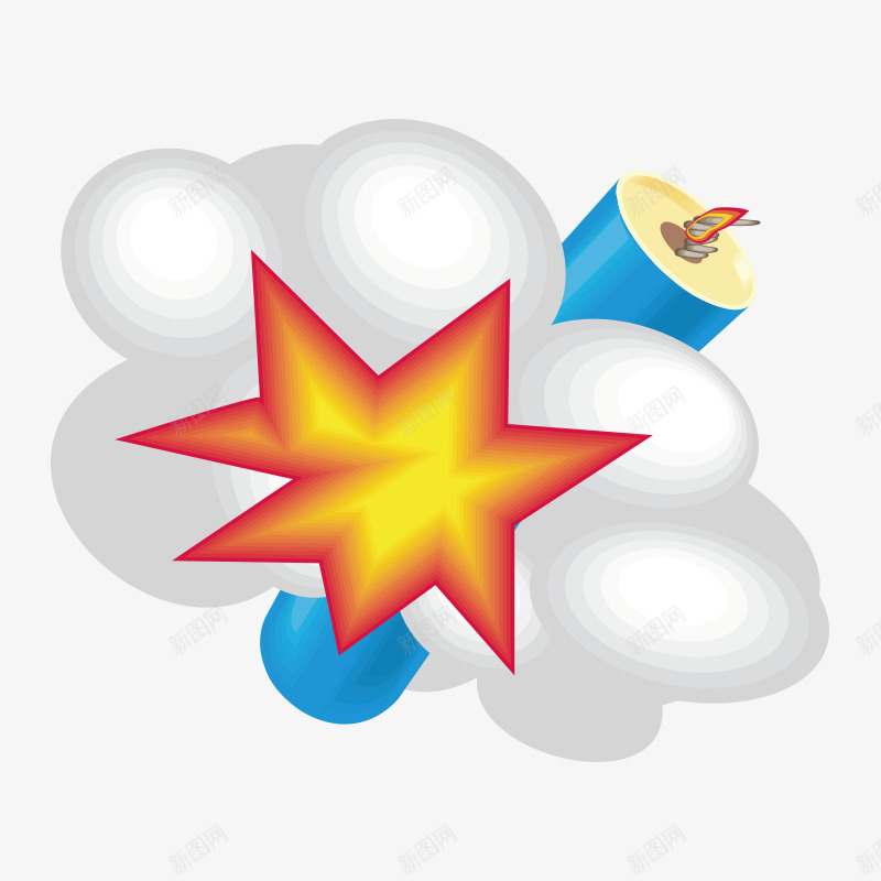 放炮炮竹鞭炮png免抠素材_88icon https://88icon.com 五角星 卡通 喜庆 放炮 放鞭炮 炮仗 炮竹 礼花 节日 蓝色 鞭炮