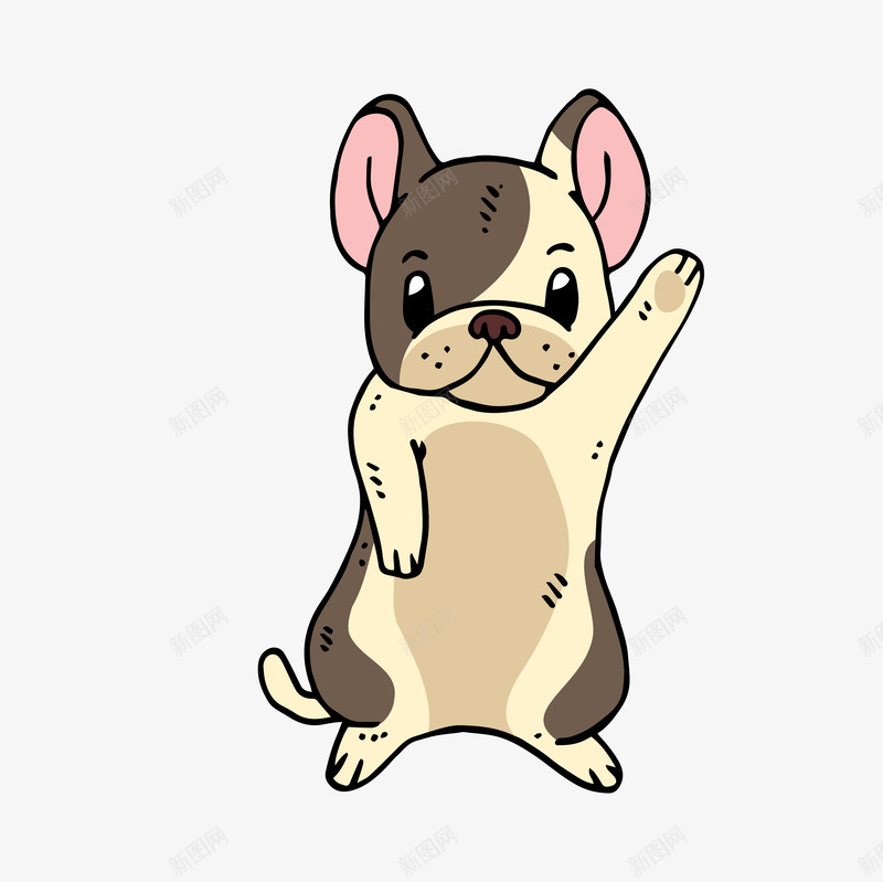 手绘可爱站立小狗png免抠素材_88icon https://88icon.com 动漫 动物 动画 可爱小狗 宠物包装 手绘卡通 萌宠 萌萌哒