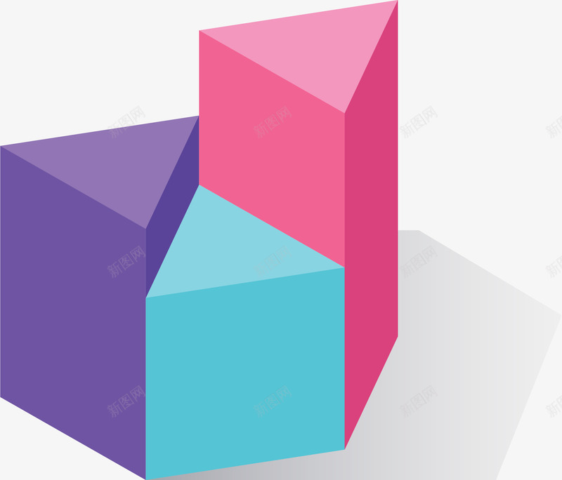 彩色三角立体几何矢量图ai免抠素材_88icon https://88icon.com 三角几何体 三角形 几何体 彩色三角 矢量png 立体几何 矢量图