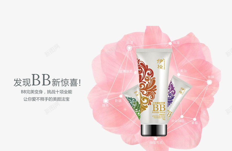 全效嫩肤BB霜psd免抠素材_88icon https://88icon.com BB霜 产品实物 彩妆