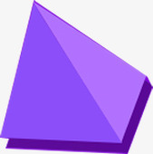 紫色三角形立体效果图png免抠素材_88icon https://88icon.com 三角形 效果图 立体 紫色