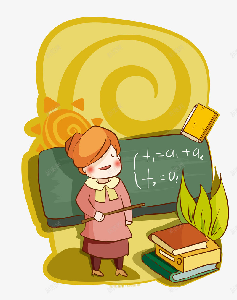 开学季儿童卡通上课矢量图ai免抠素材_88icon https://88icon.com 上课 动画 卡通儿童 女老师 开学季 教师节 梦幻卡通 矢量图