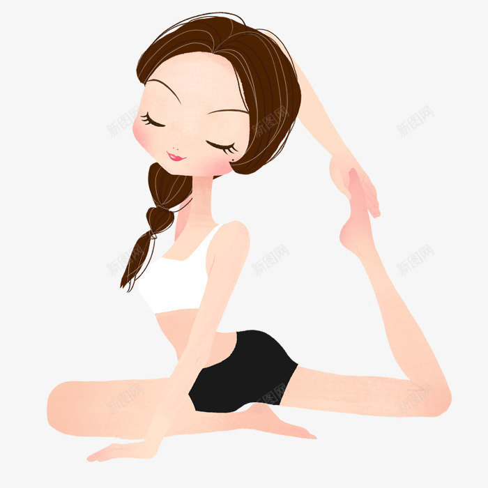 做瑜伽的美女png免抠素材_88icon https://88icon.com 做瑜伽的美女