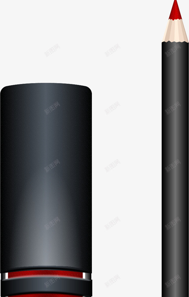 手绘唇彩png免抠素材_88icon https://88icon.com 化妆品 唇彩 唇线笔 手绘 纯釉