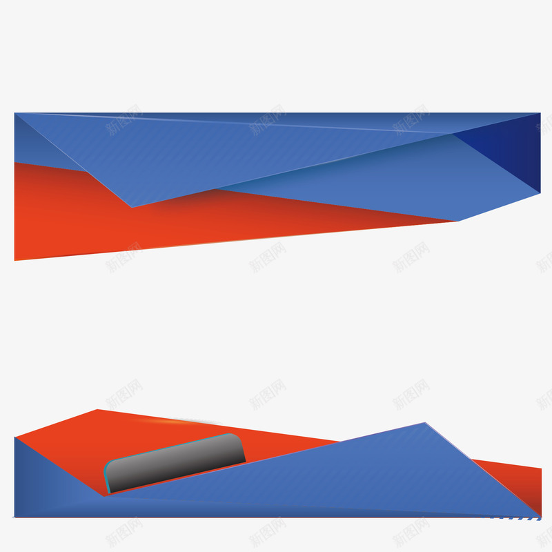 多边形装饰框矢量图eps免抠素材_88icon https://88icon.com 三角形 多边形 红色 背景 蓝色 装饰 装饰框 矢量图