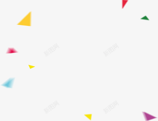 手绘彩色三角漂浮装饰png免抠素材_88icon https://88icon.com 三角 彩色 漂浮 装饰