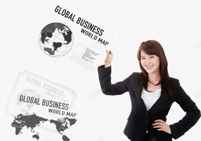 手拿报纸的美女psd免抠素材_88icon https://88icon.com 人物 商务人物 商务白领 报纸 美女