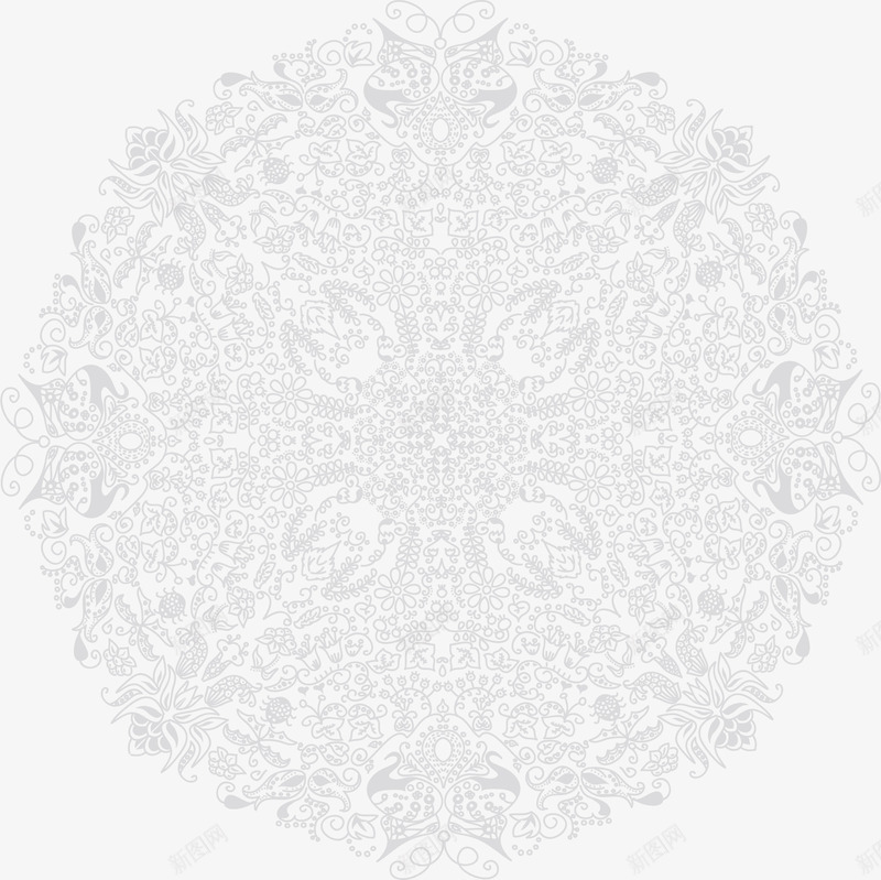 圆形花纹图案png免抠素材_88icon https://88icon.com 免抠PNG 古典花纹 唯美 复古花纹 简约 纹蝴蝶 花朵 蝴蝶