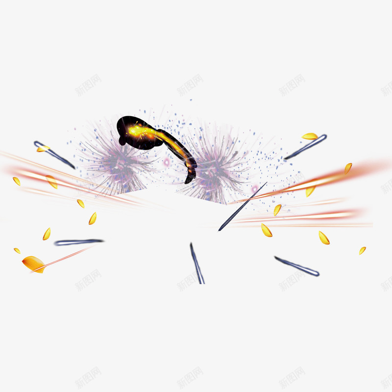 唯美时尚放射光效png免抠素材_88icon https://88icon.com 光效 唯美 放射 时尚 礼花