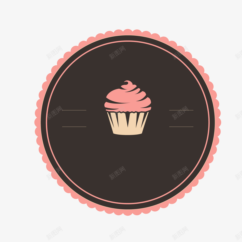 复古卡通蛋糕标签png免抠素材_88icon https://88icon.com 卡通标签 卡通甜品 卡通蛋糕 复古 文案背景 粉色