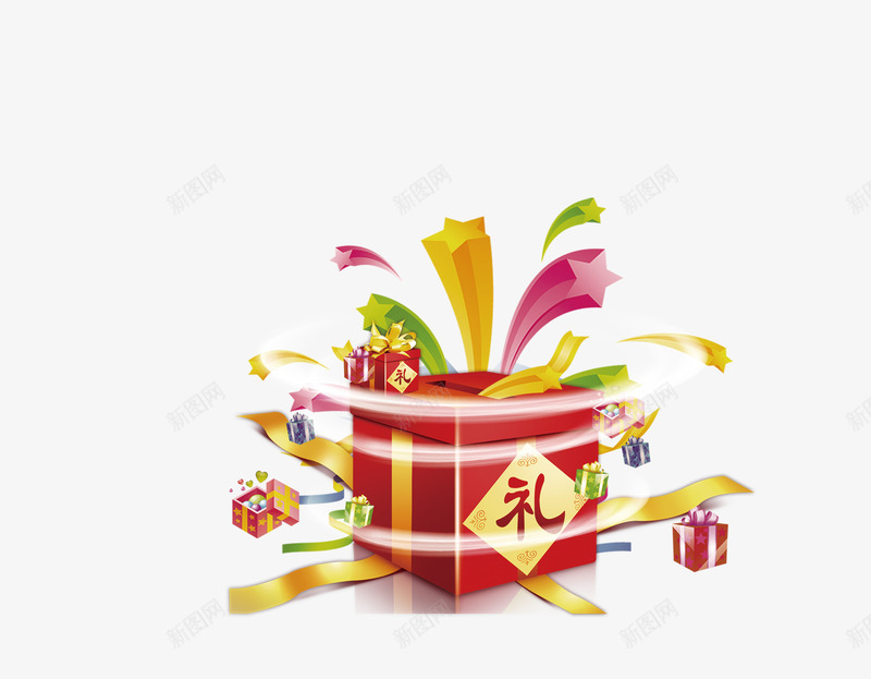 节日礼品图png免抠素材_88icon https://88icon.com 彩色 礼包 礼盒 礼花 过节