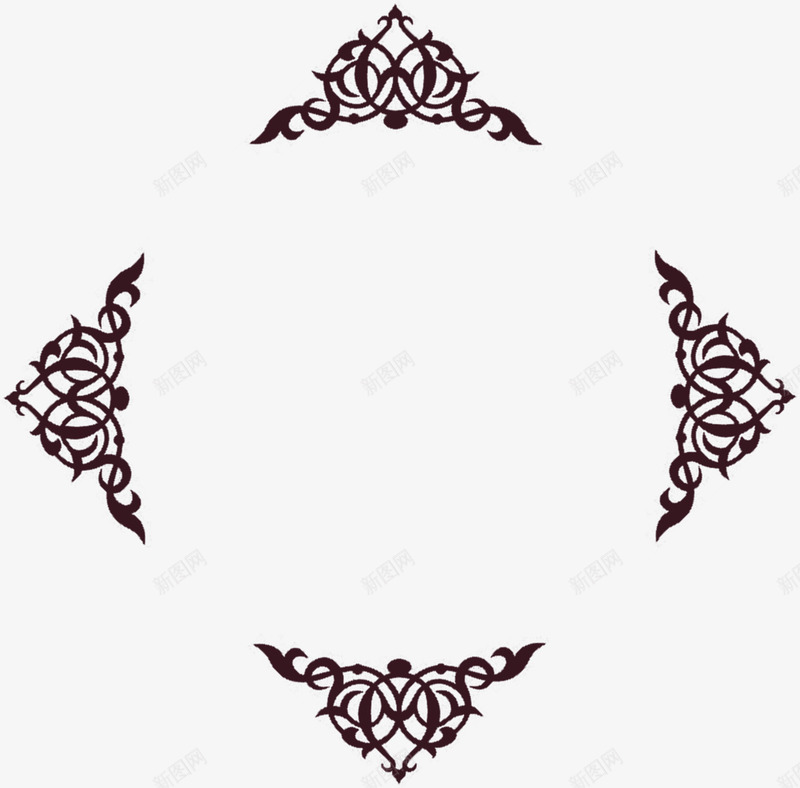 中秋节黑色花纹包装png免抠素材_88icon https://88icon.com 中秋节 包装 图片 花纹 黑色