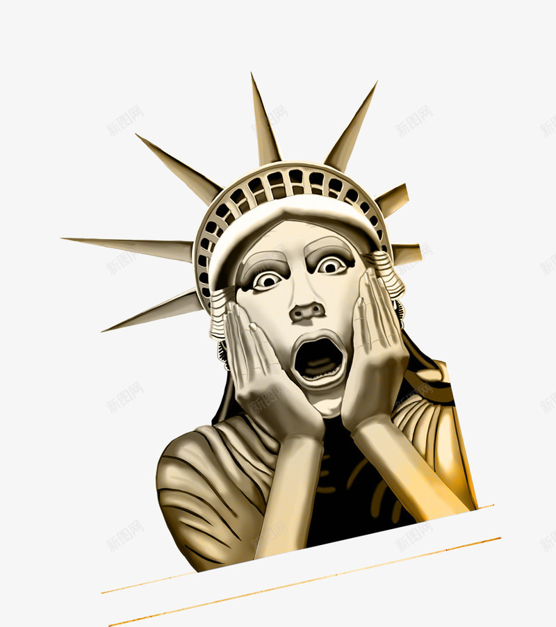 自由女神png免抠素材_88icon https://88icon.com 女神 建筑 惊讶 自由女神