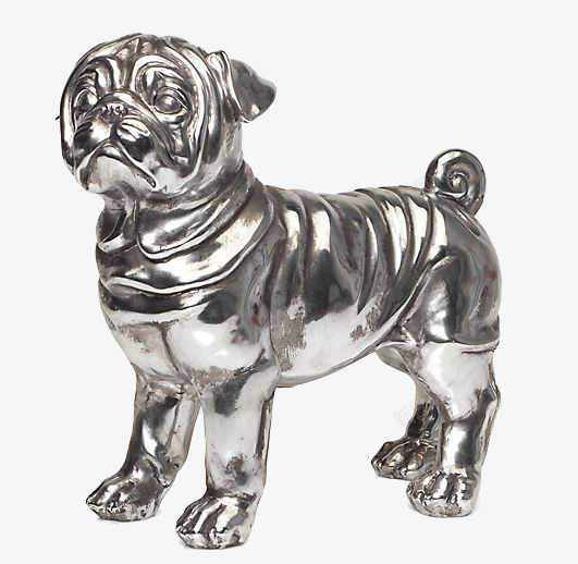 中式金属白钢京巴狗工艺品png免抠素材_88icon https://88icon.com 中式摆件 中式摆设 白钢京巴犬 软装 金属工艺品