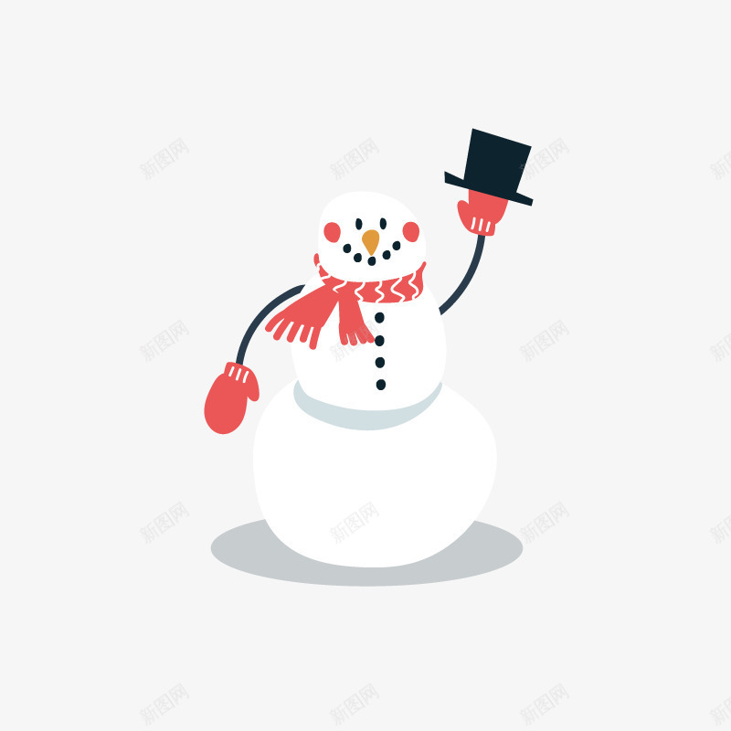 举着帽子的白色雪人png免抠素材_88icon https://88icon.com 免抠图 卡通雪人 围巾 帽子 手套 效果图 装饰图 装饰画 雪人