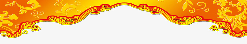 黄色精美中式花纹png免抠素材_88icon https://88icon.com 中式 精美 花纹 设计 黄色