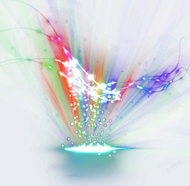 光束png免抠素材_88icon https://88icon.com 动感光线 彩色动感线条 时尚聚光灯 梦幻光圈 炫彩光斑背景 炫彩光束