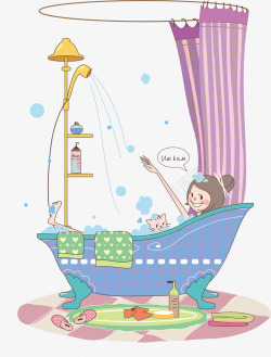 洗澡的美女png图片下载 洗澡的美女素材