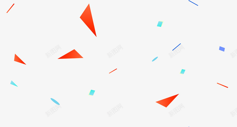 红色简约三角形漂浮png免抠素材_88icon https://88icon.com 三角形 免抠PNG 漂浮素材 简约 红色