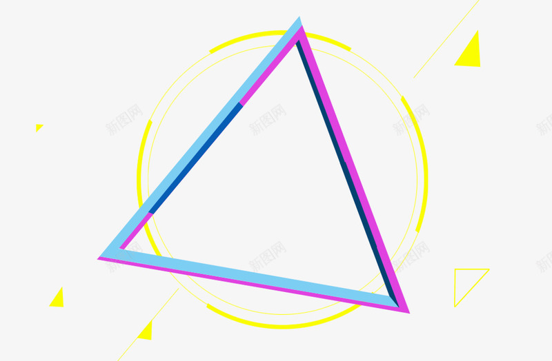 酷炫三角装饰psd免抠素材_88icon https://88icon.com 三角 装饰 酷炫