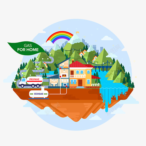 悬浮的彩色度假岛png免抠素材_88icon https://88icon.com 小岛 度假 彩色 悬浮 旅游