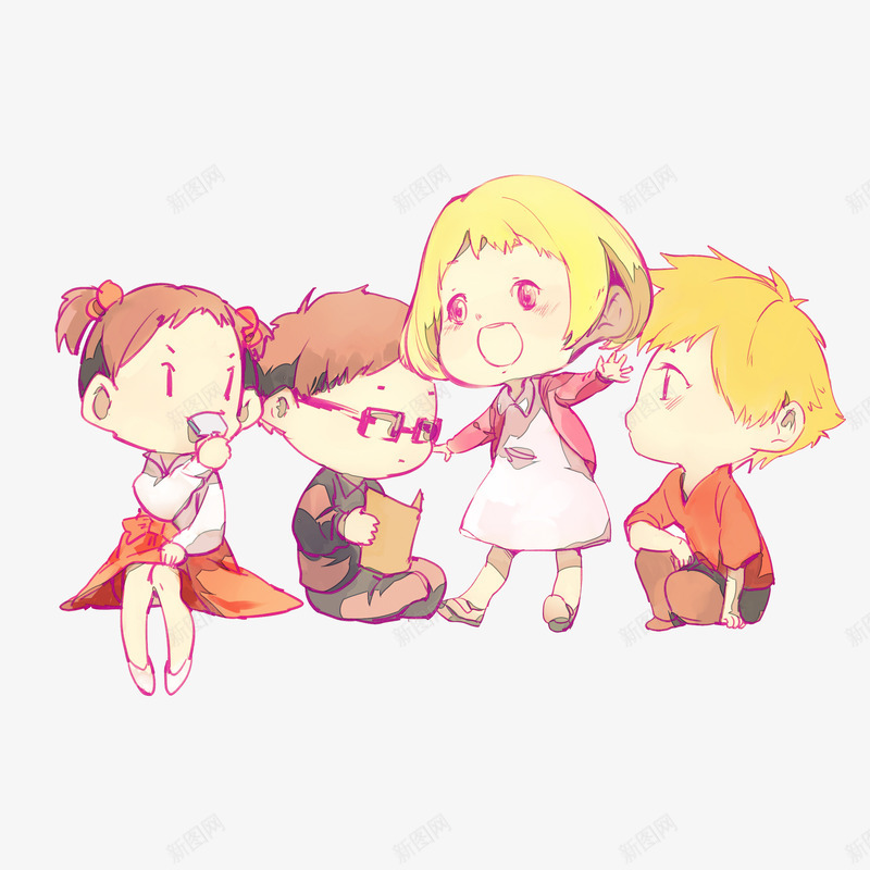 Q版儿童png免抠素材_88icon https://88icon.com Q版 儿童 儿童插画 卡通人物 卡通动物 卡通素材 可爱 故事插画 梦幻 森林系 童话