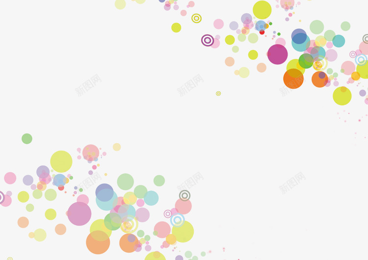 彩色圆点底纹png免抠素材_88icon https://88icon.com 圆圈 圆点 多彩圆 底纹 彩色 彩色圆点