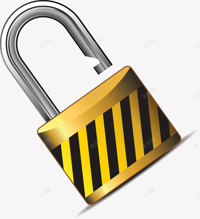 锁门效果图矢量图ai免抠素材_88icon https://88icon.com 效果图 设计效果图 锁门 锁门设计 矢量图