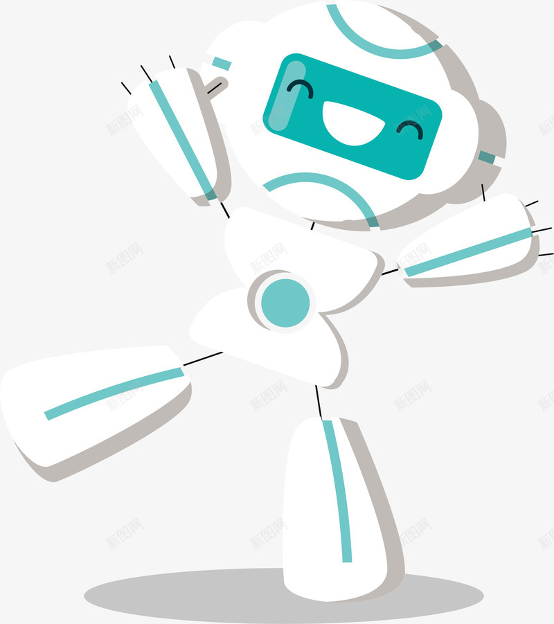 手绘可爱机器人矢量图ai免抠素材_88icon https://88icon.com 创意 彩色图 手绘 手绘图 时尚 机器人 简单 矢量图