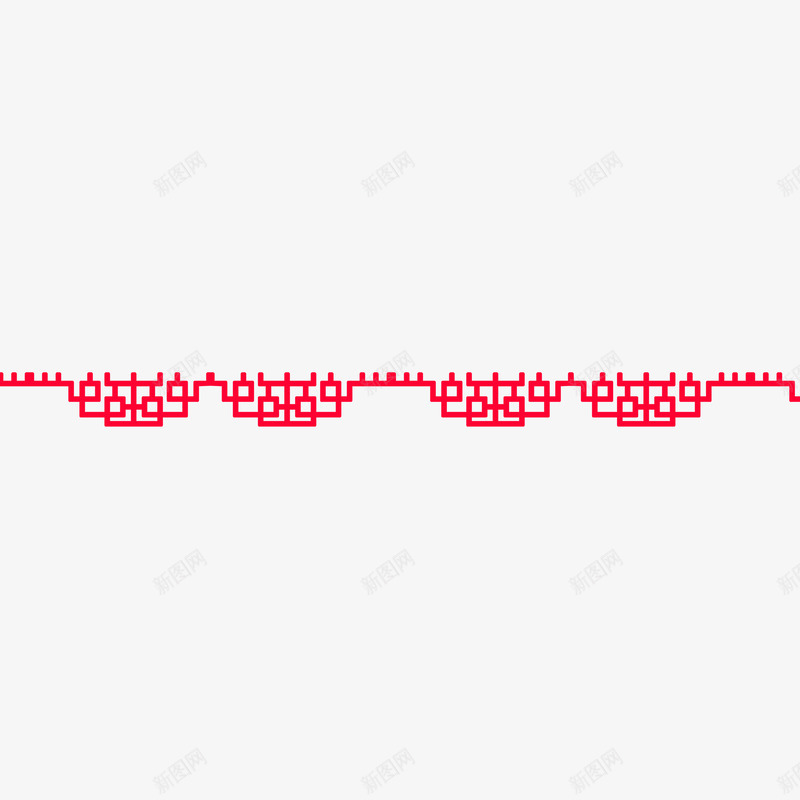 红色中国风纹路png免抠素材_88icon https://88icon.com 中国风 传统 喜庆 红色 边