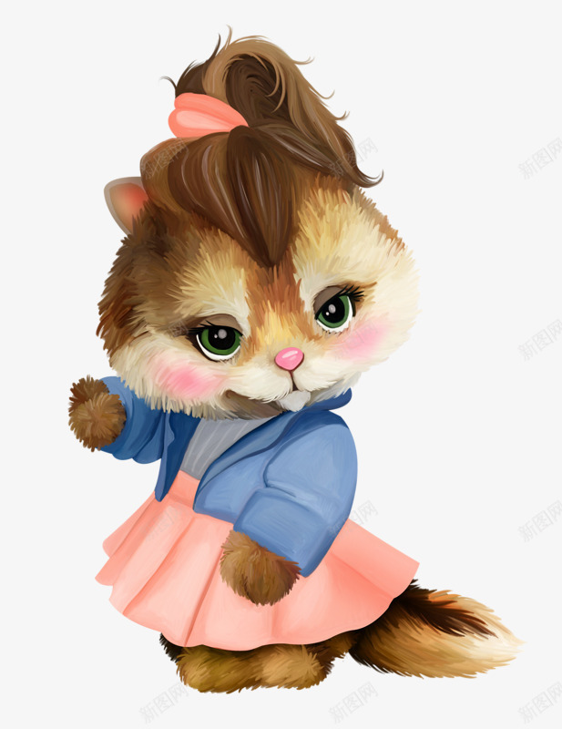 手绘卡通松鼠png免抠素材_88icon https://88icon.com 卡通 手绘 松鼠 美女小松鼠