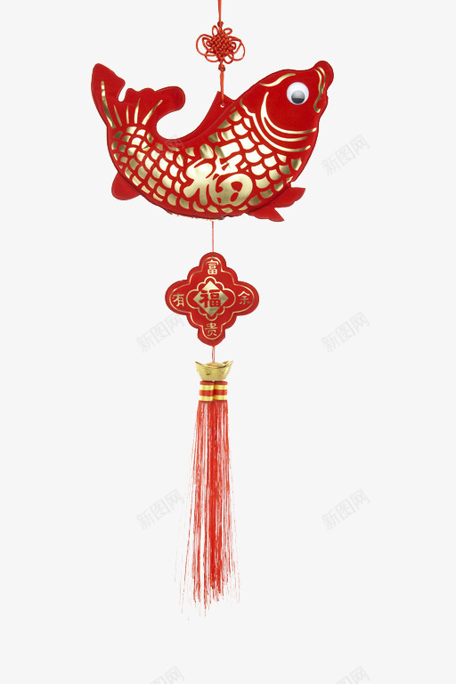 中国风喜庆挂饰图png免抠素材_88icon https://88icon.com 中国风 卡通 吊穗 喜庆的 年年有余 挂饰 红色的