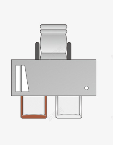 家装效果图户型图书房书桌png免抠素材_88icon https://88icon.com 书房 书桌 家装效果图 户型图