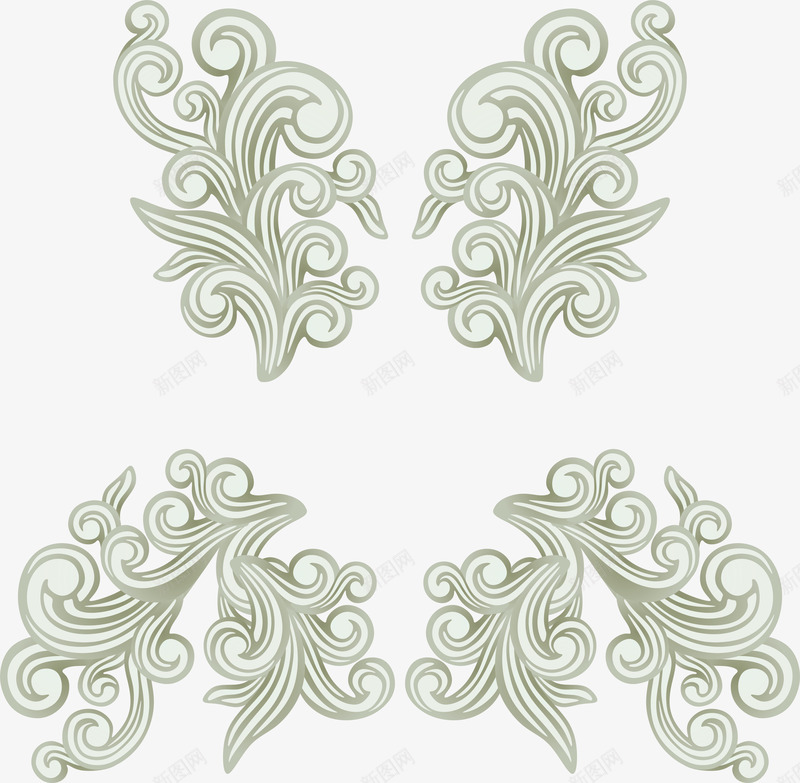 剪纸效果图欧美花png免抠素材_88icon https://88icon.com 剪纸 效果图 欧美