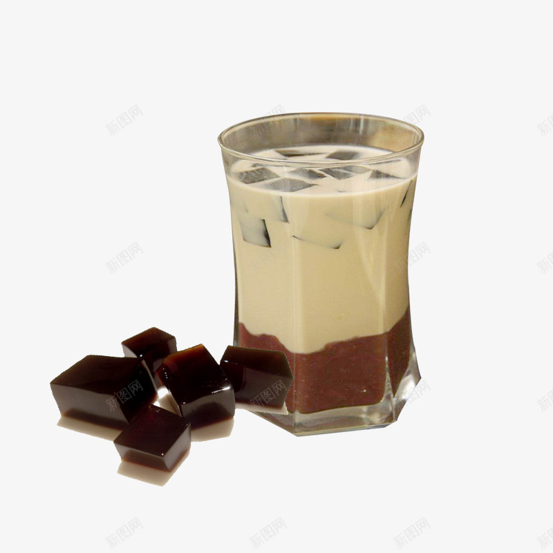 仙草玻璃杯仙草奶茶png免抠素材_88icon https://88icon.com 下午茶 仙草奶茶 仙草玻璃杯 冷饮 奶茶 清热解毒 烧仙草 甜品 美容养颜