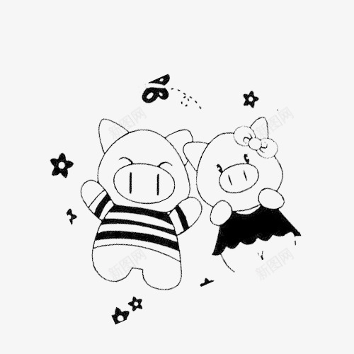 星星睡觉猪简笔画png免抠素材_88icon https://88icon.com 动物剪影 动物简笔画 手绘 手绘动物 星星睡觉猪简笔画 猪简笔画 简洁