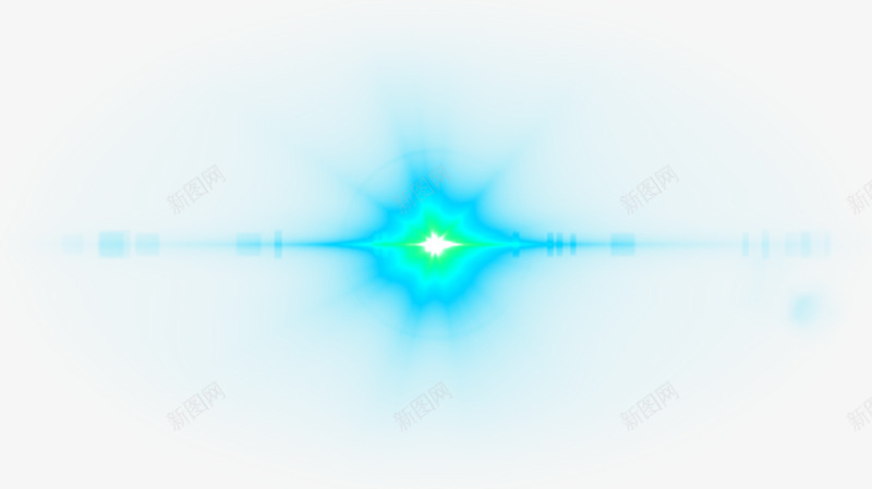 蓝色绿色光装饰png免抠素材_88icon https://88icon.com 时尚背景 星光 科技感 线条