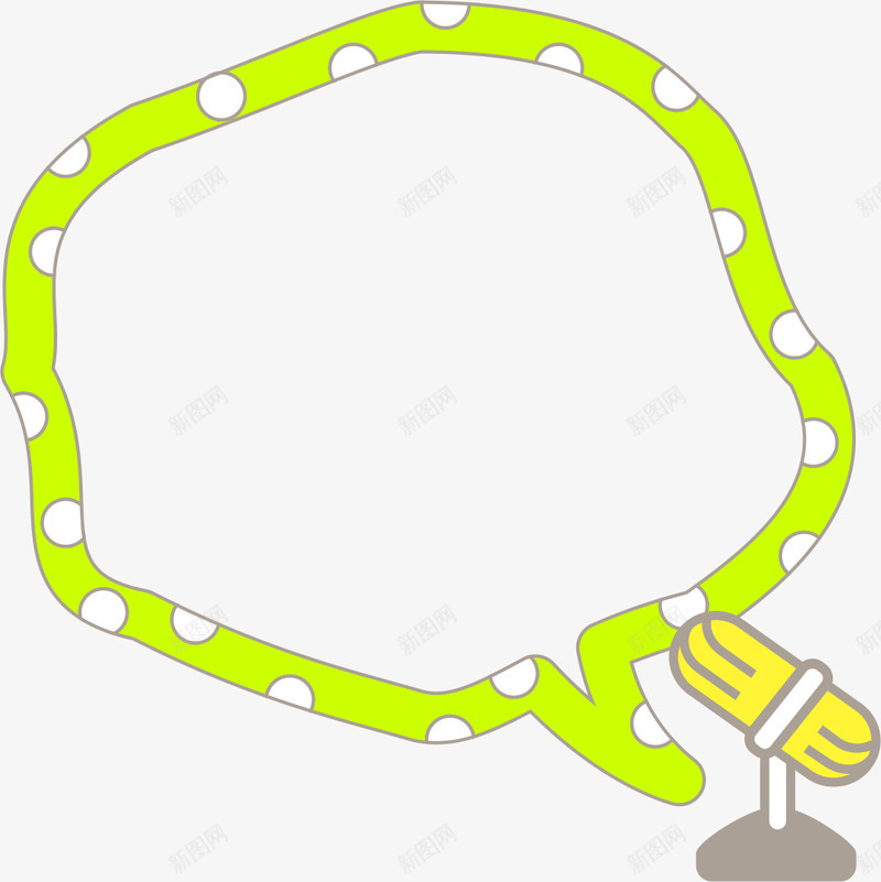 绿色圆点边框矢量图ai免抠素材_88icon https://88icon.com AI 卡通 圆点 对话框 手绘 线条 绿色 边框 矢量图