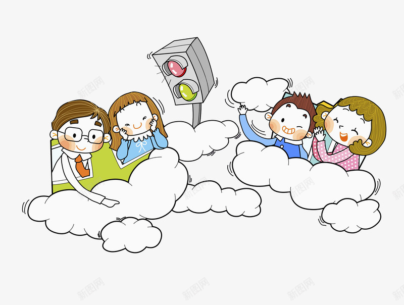 白云孩子png免抠素材_88icon https://88icon.com 卡通人物 卡通手绘 水彩画 白云孩子 肖像画 装饰图案