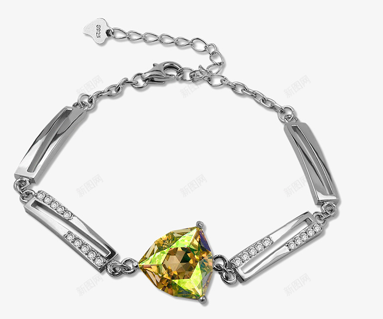 时尚欧美首饰品925银手链png免抠素材_88icon https://88icon.com 925银手链手饰 TH唐后 产品实物 时尚欧美首饰品 送女朋友七夕情人节礼物