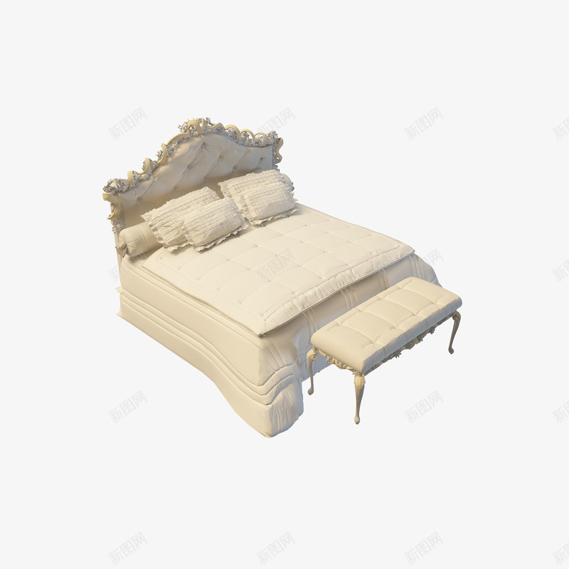 欧美纯白色花纹欧式大床png免抠素材_88icon https://88icon.com 大床 欧式大床 欧美纯白色花纹欧式大床 纯白色 纯白色花纹 花纹